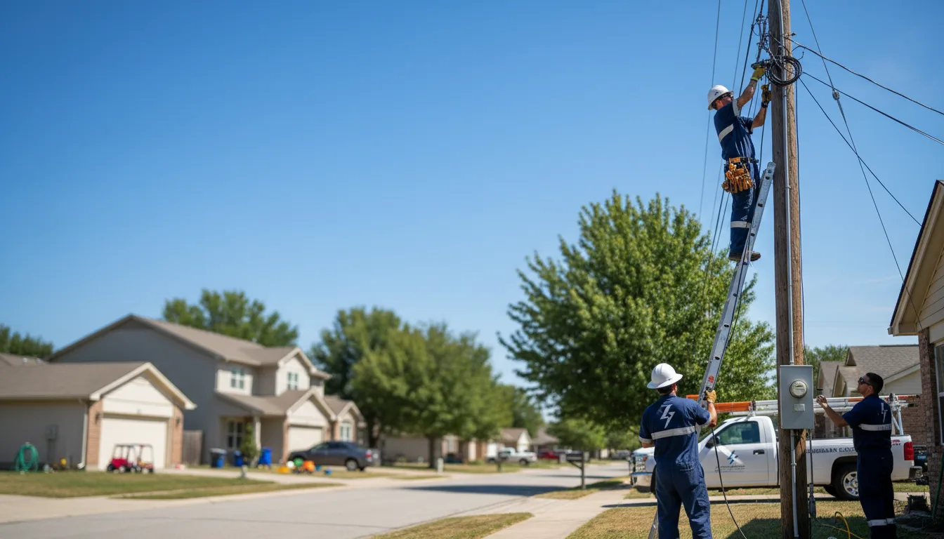 Residential electrician providing installation services in Glencoe, NM